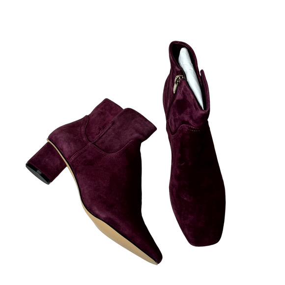 Draper James Burgundy Bethany Bootie NEW Size 10 - Picture 3 of 11